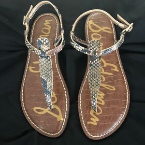 Sam Edelman snake skin sandals